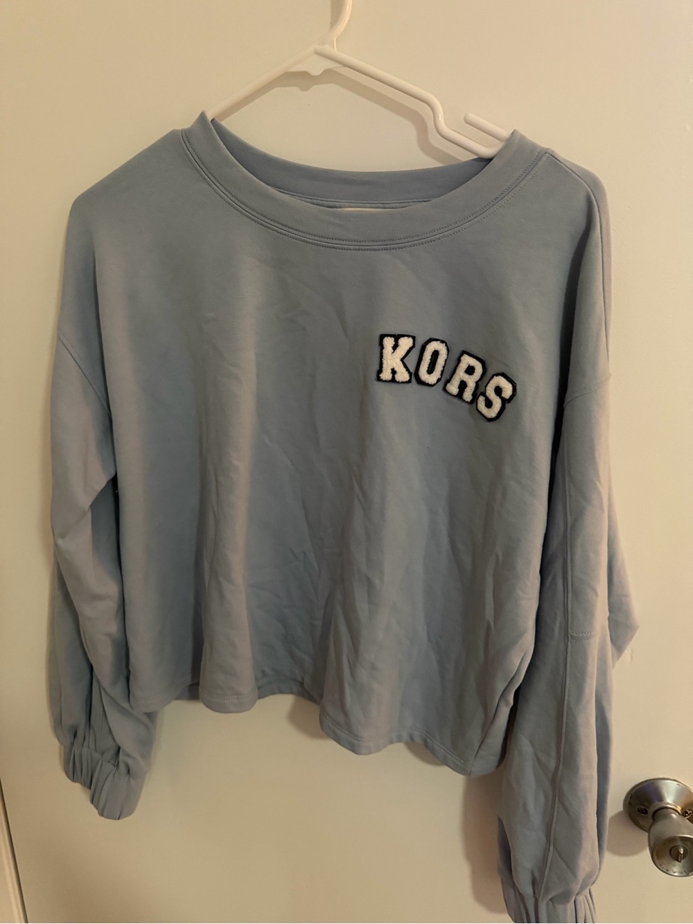 Michael Kors Light Blue Crewneck New no tags Sweatshirt